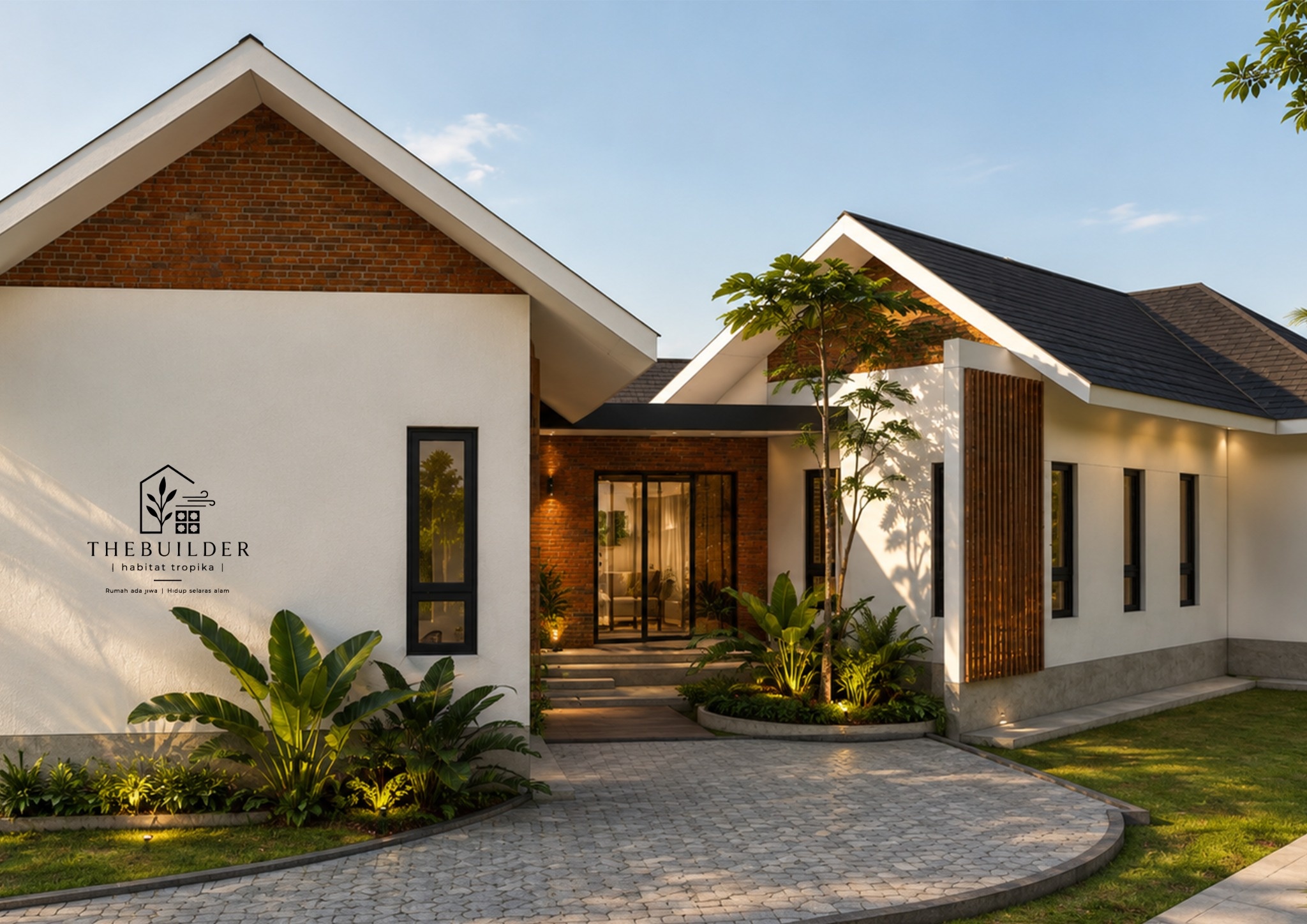 Rumah tropika bata moden