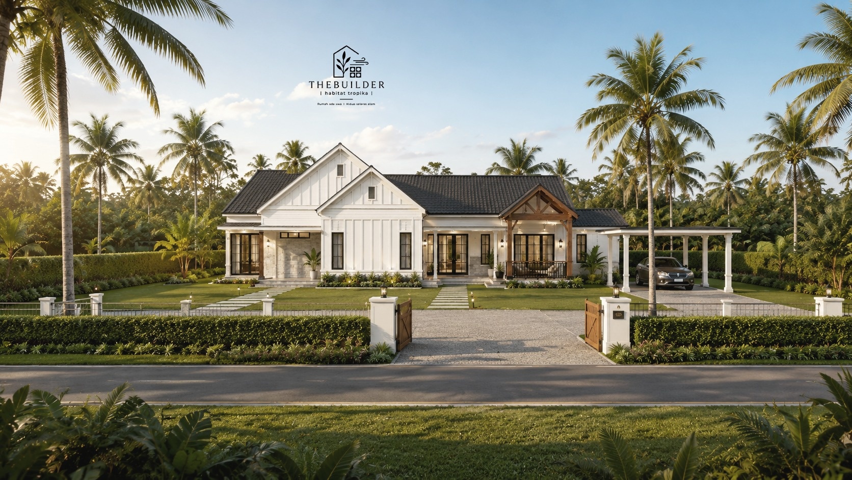 Rumah tropika farmhouse