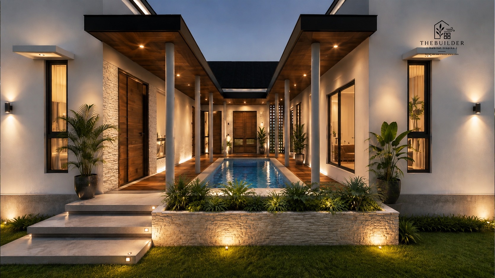 Rumah tropika halaman